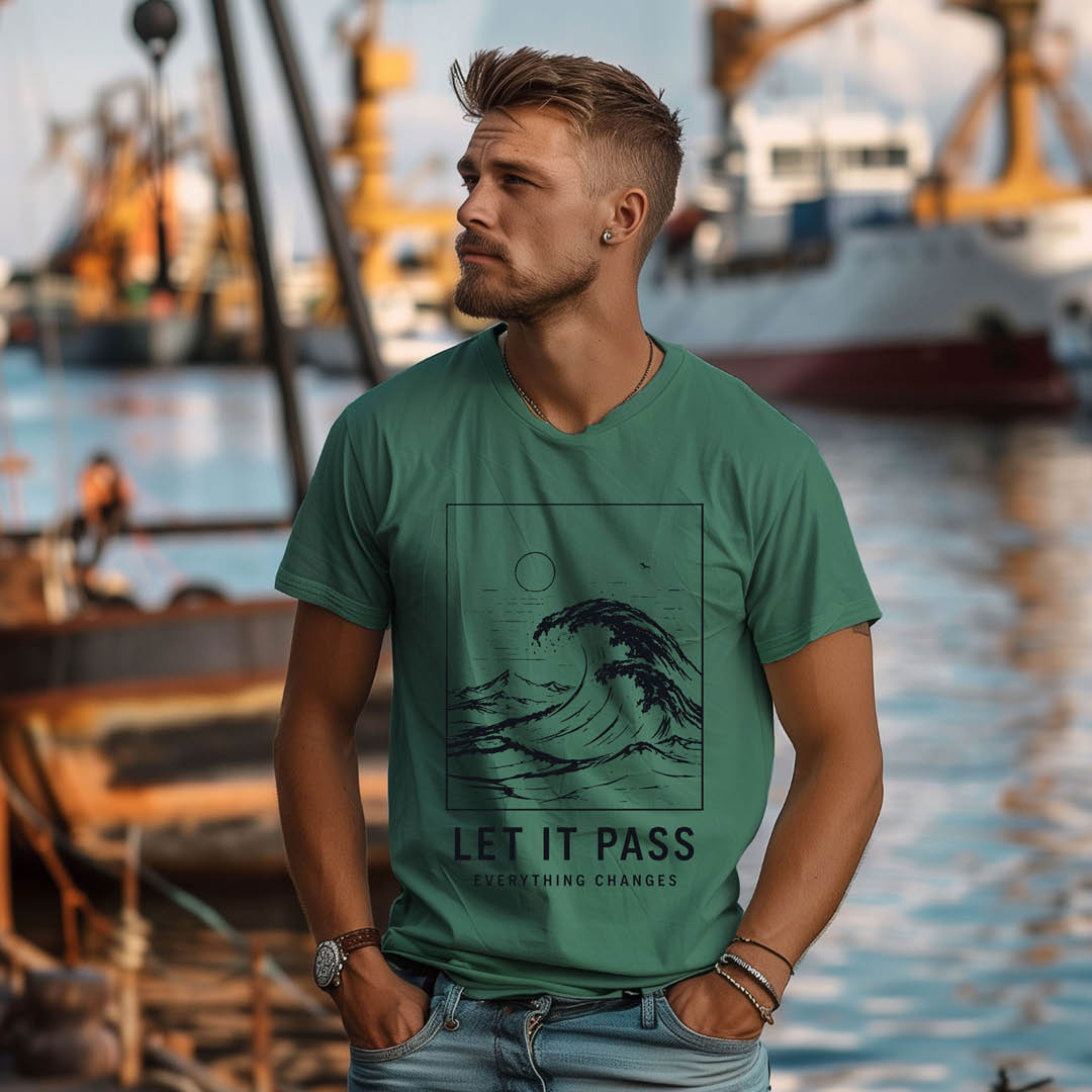 T-Shirt "LET IT PASS " black