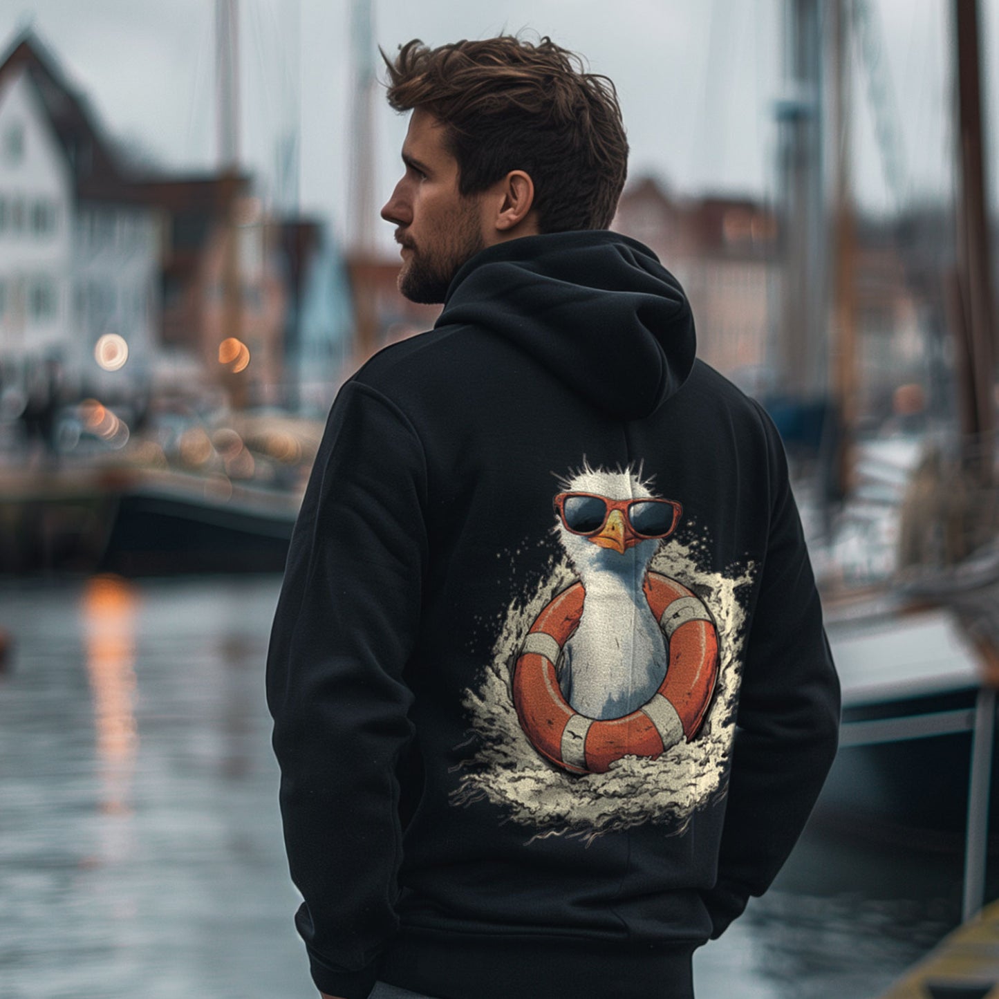 Zip-Hoodie "Lifeguard-gull"