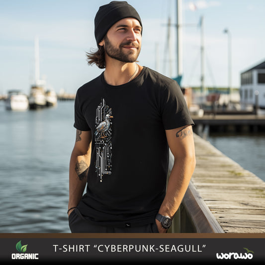 T-Shirt "Cyberpunk-Seagull"