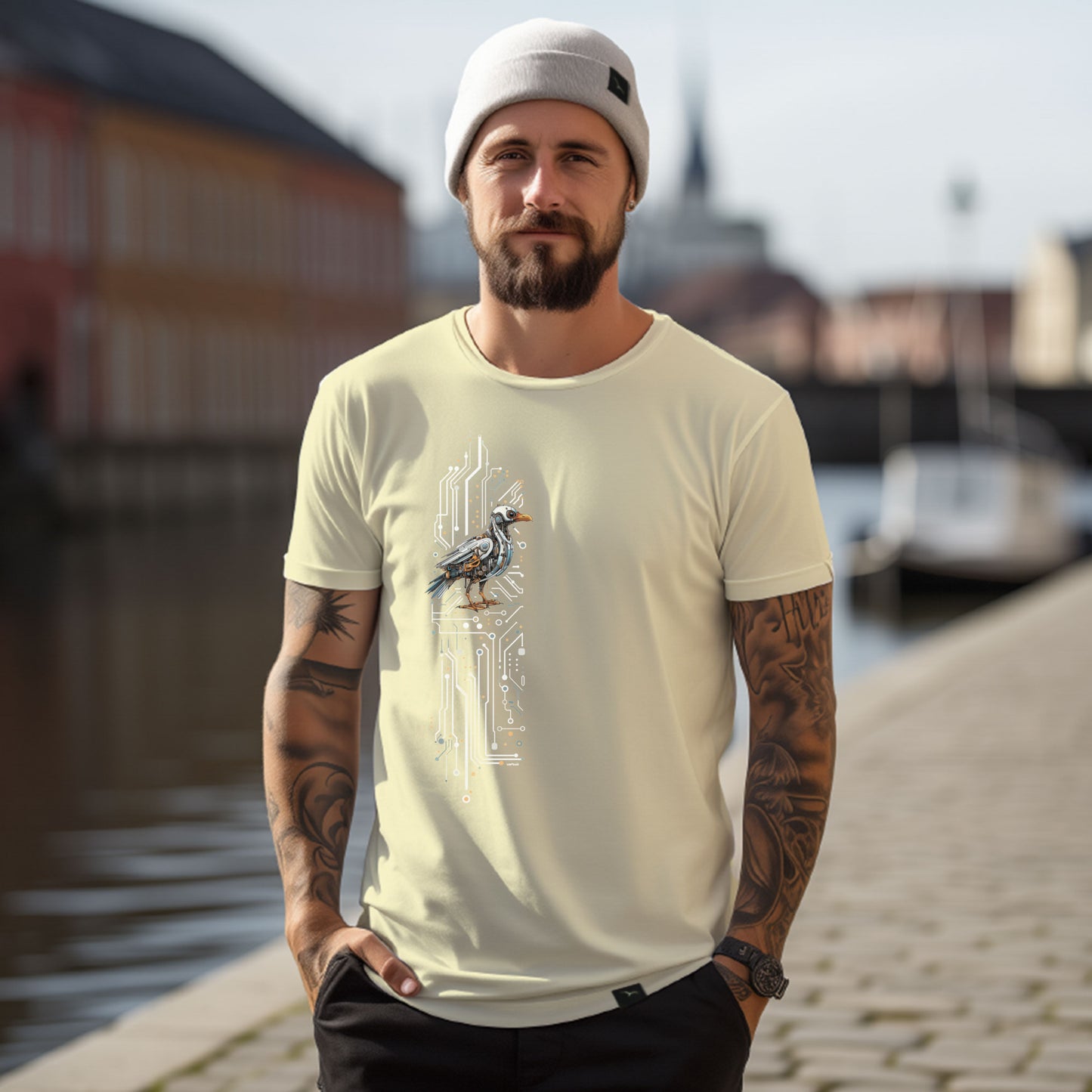 T-Shirt "Cyberpunk Seagull"