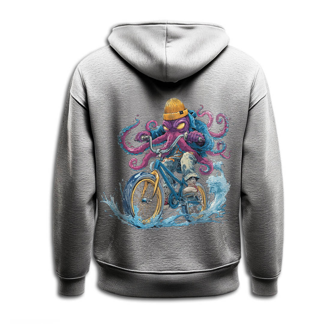 Hoodie "Octo on a bike"