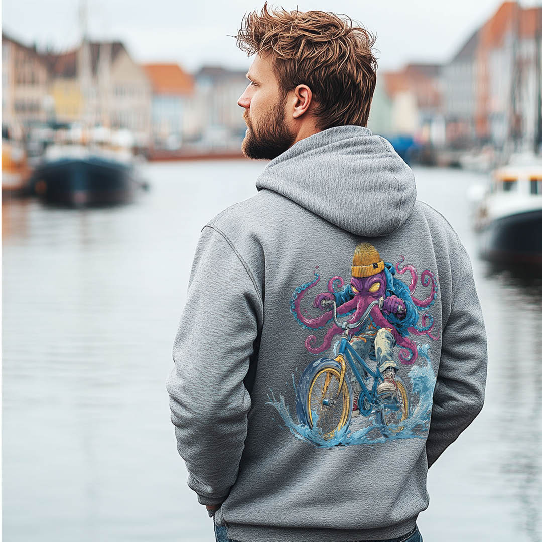 Zip-up hoodie "whistling Pig"