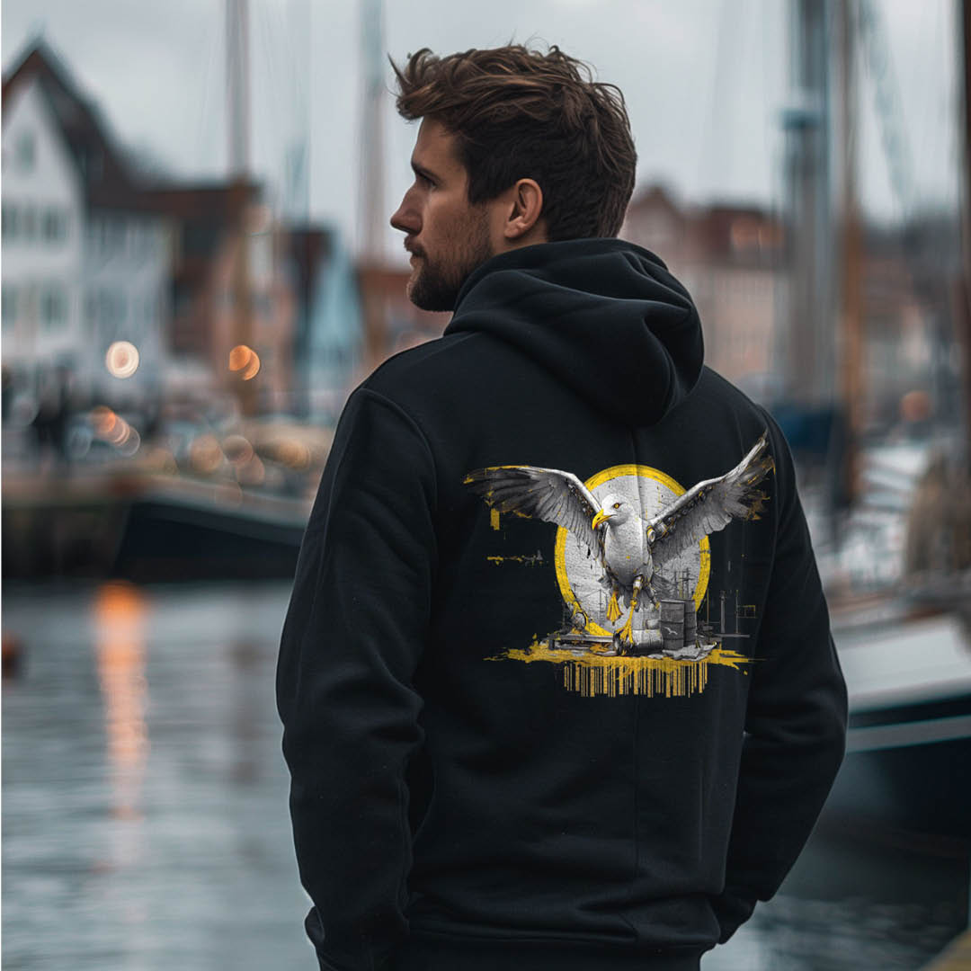 Zip-up hoodie "whistling Pig"