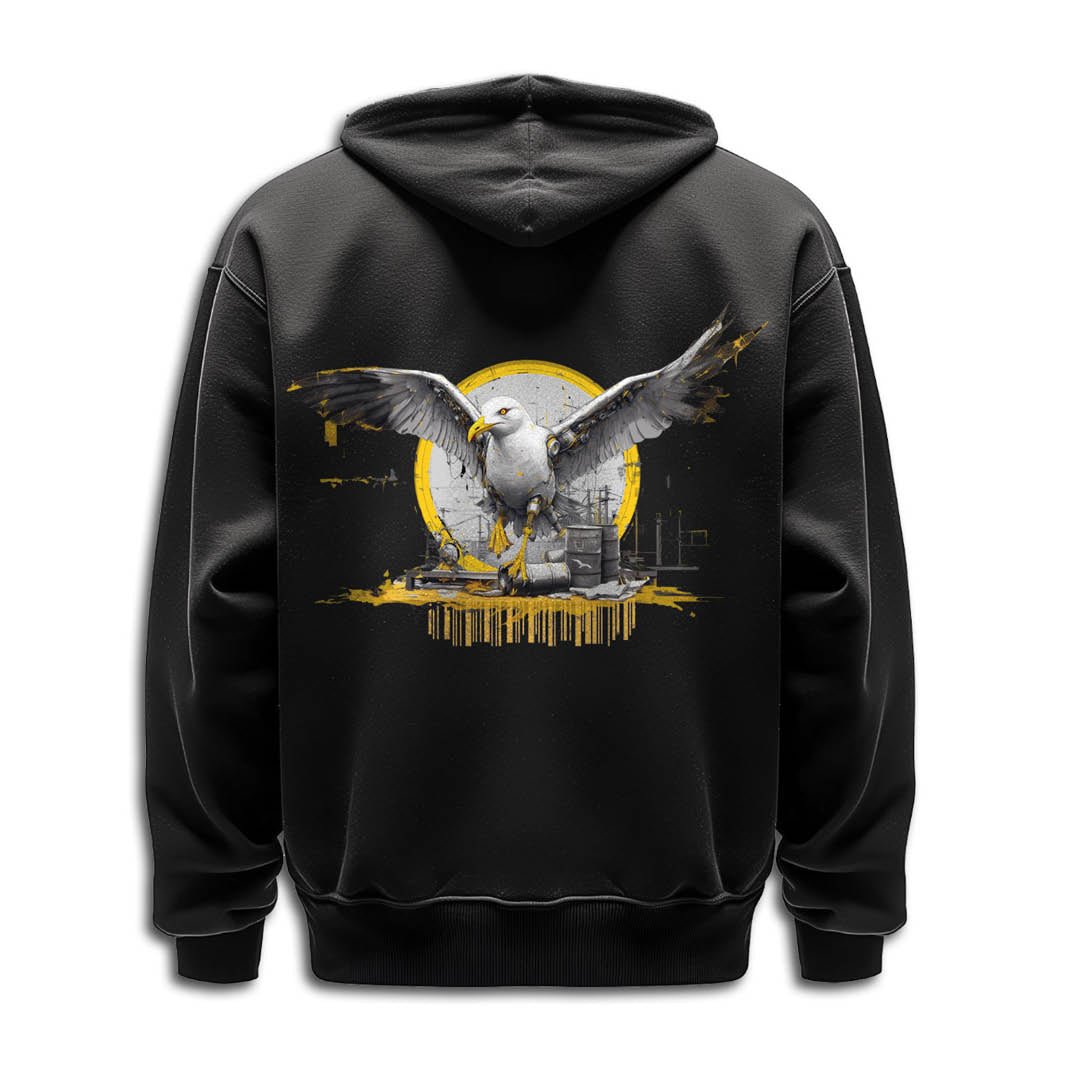 Zip-up hoodie "whistling Pig"