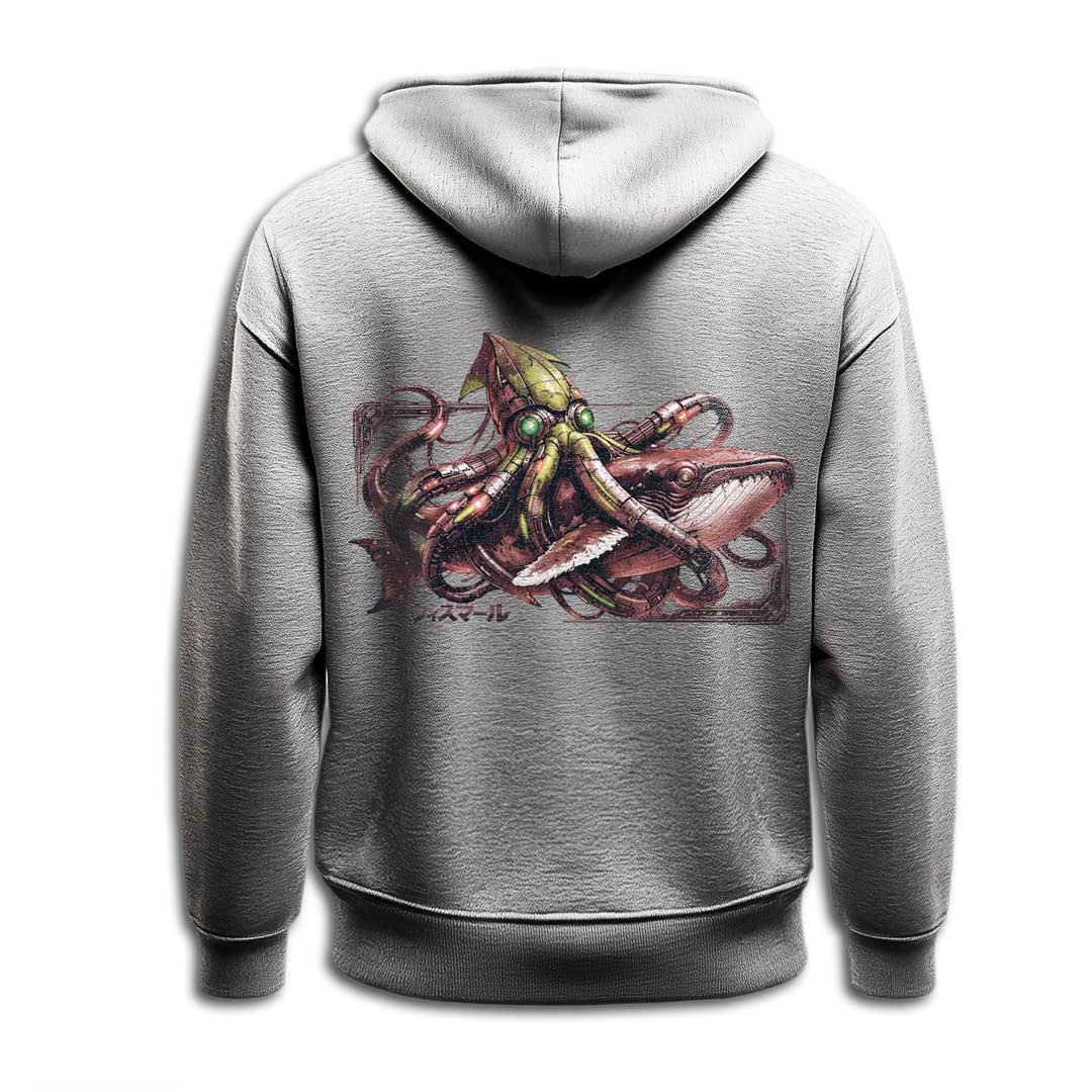 Hoodie "Calamari attacks Whale"
