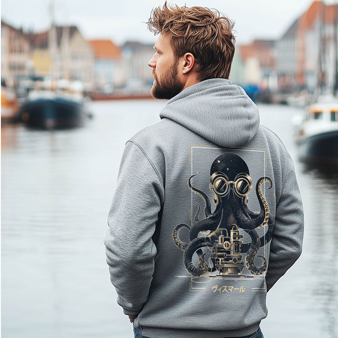 Zip-up hoodie "whistling Pig"