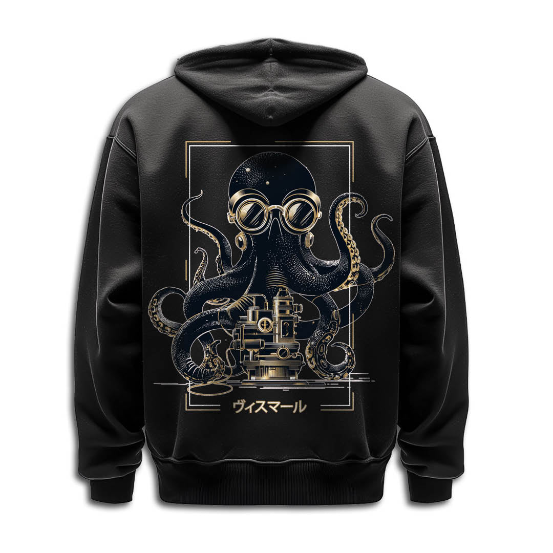Zip-up hoodie "whistling Pig"