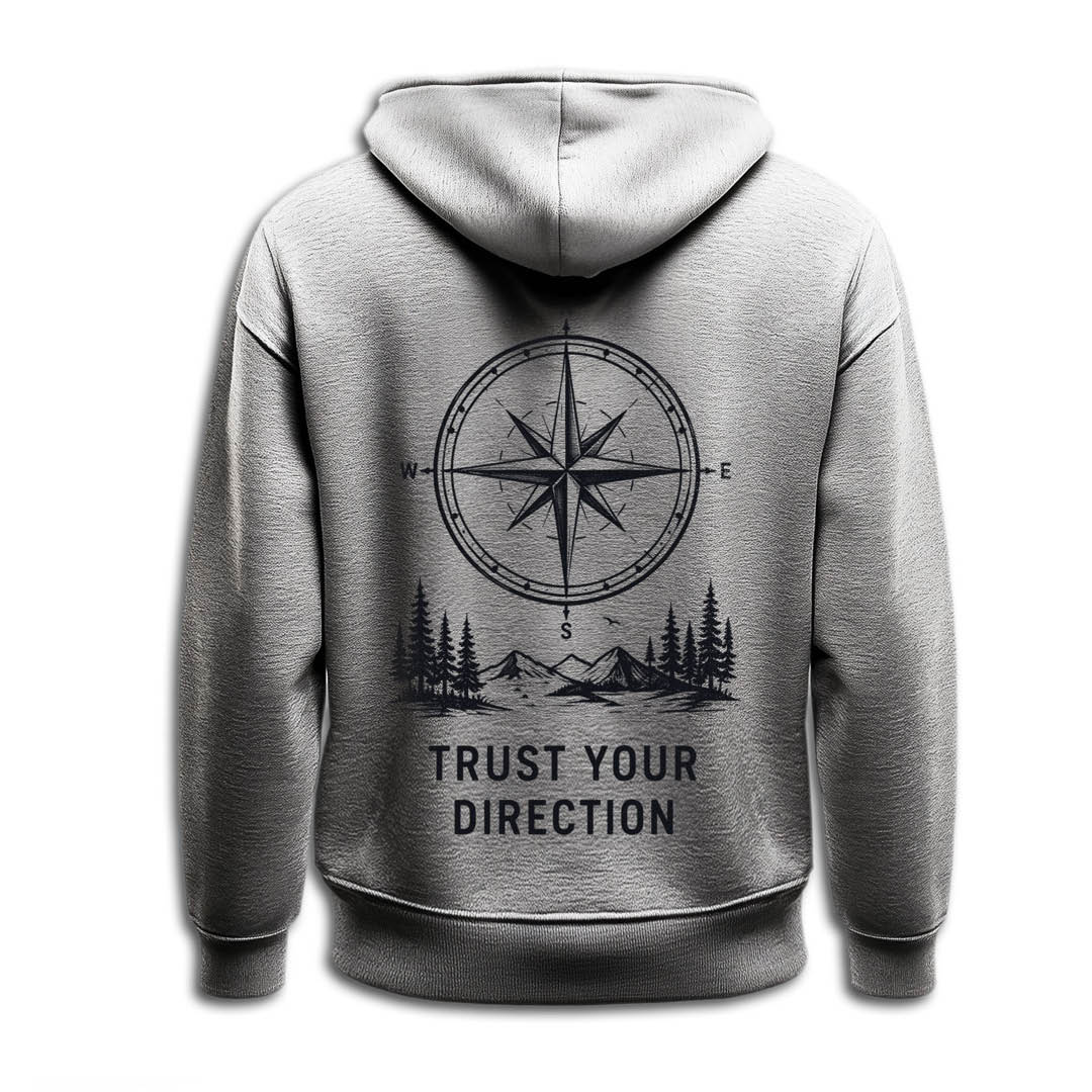 Hoodie "TRUST YOUR DIRECTION" black