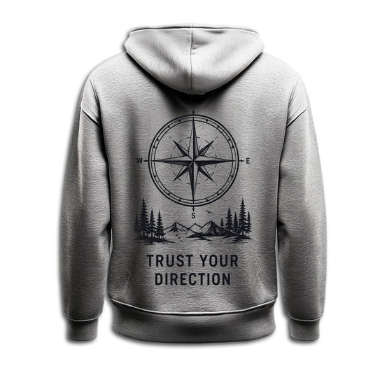 Hoodie "TRUST YOUR DIRECTION" black
