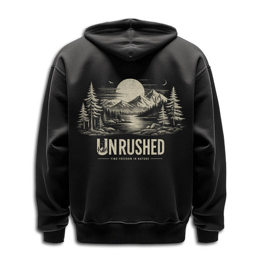 Hoodie "UNRUSHED" beige