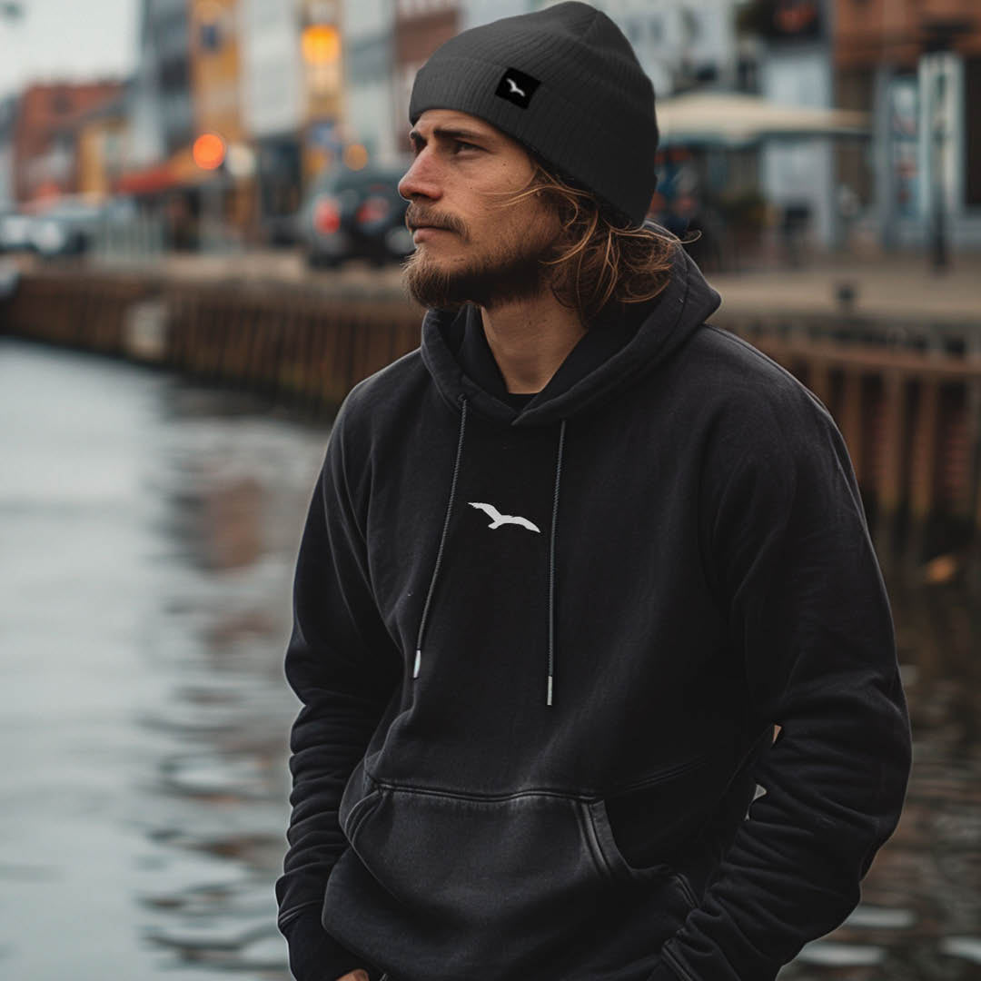 Hoodie "LET IT PASS" beige