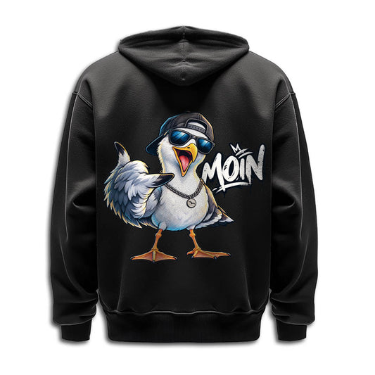 Hoodie “Moin-Möwe” – funny seagull hoodie
