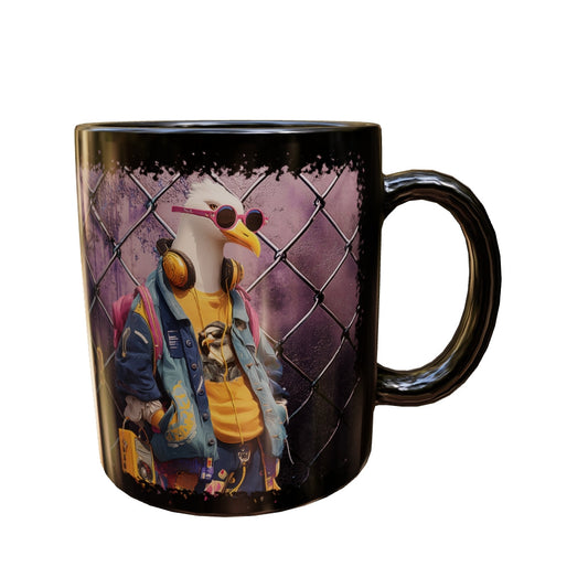 Tasse "whistling Pig" black