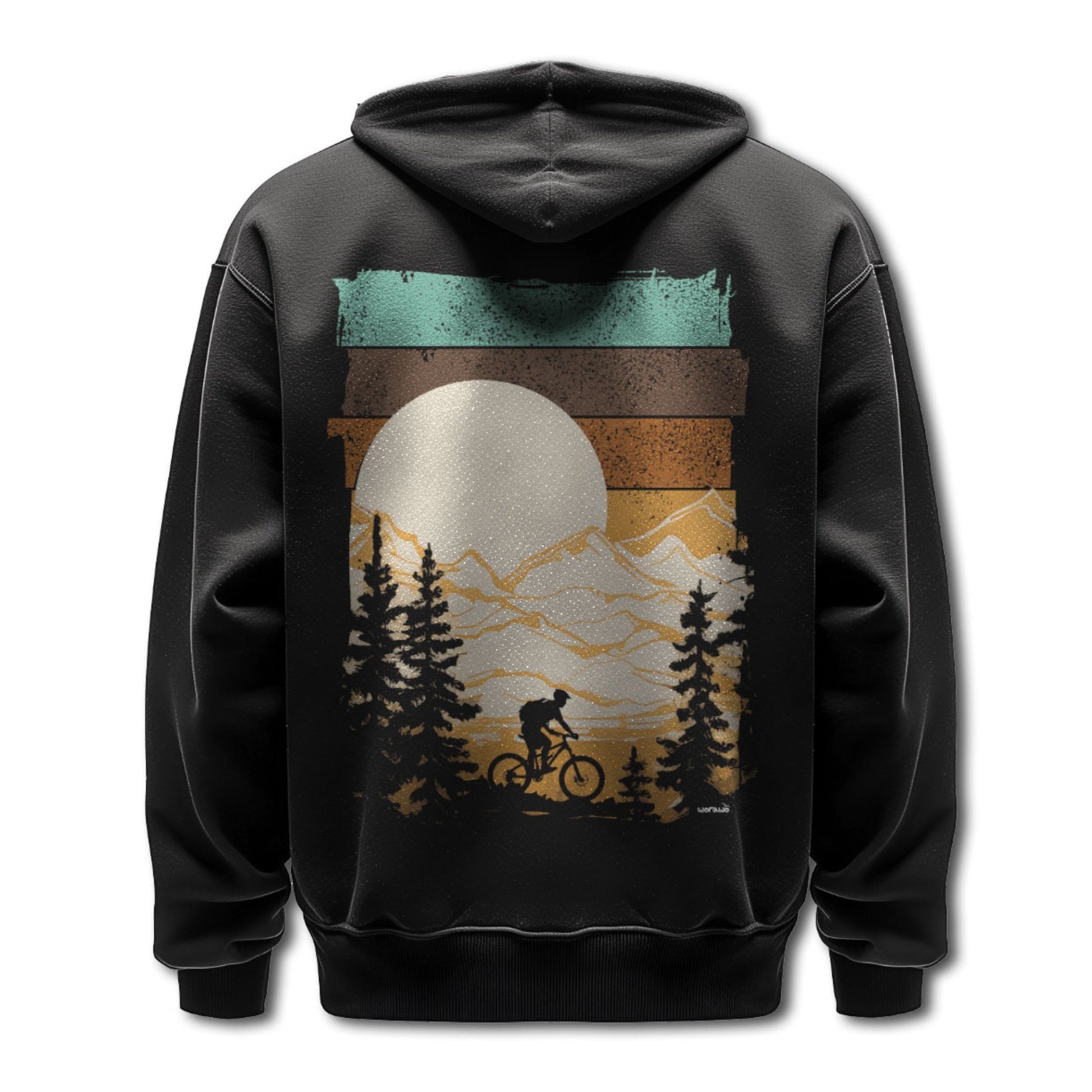 mountainbike hoodie Zip-Hoodie "Mountainbike" – worawo.com