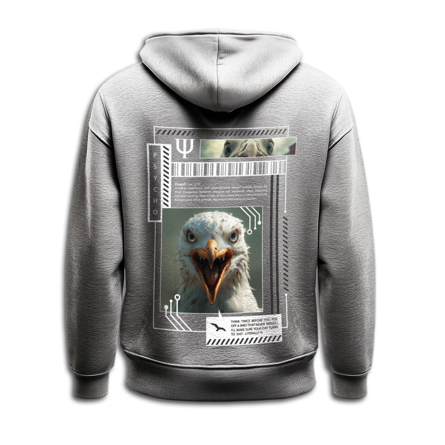 Zip-Hoodie "Psy-gull"