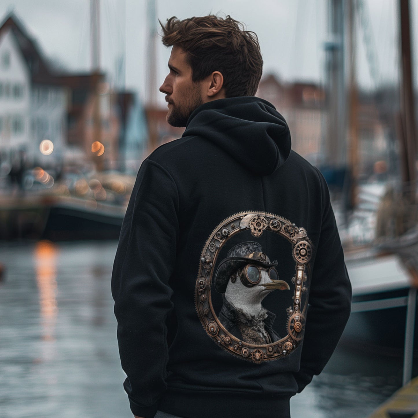 Hoodie "Steam-Punk-gull"